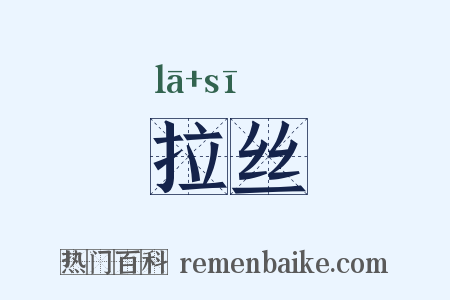 拉丝是什么意思的图片